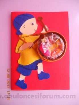 Sekerli Ve Caillou Lu Bayram Karti Okul Oncesi Etkinlikleri