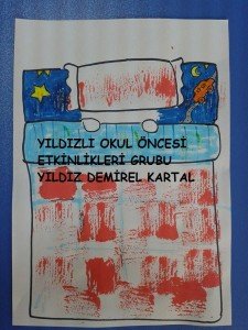 Yatma kuralları yatak örtüm ,ip baskısı (8)