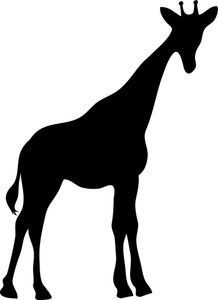 zürafa siluet