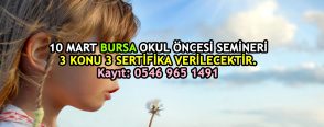 Bursa Okul Öncesi Semineri