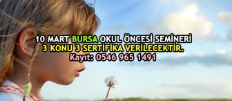 Bursa Okul Öncesi Semineri