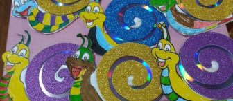 KALIPLI -Evadan salyangozlarla şık süslemeler