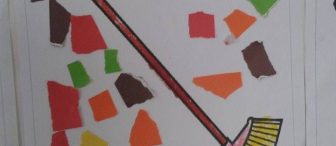 Yırtma-yapıştırma Sonbahar yaprakları…