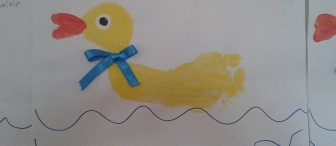 Ayak baskısından “Sarı Ördeklerimiz” :)