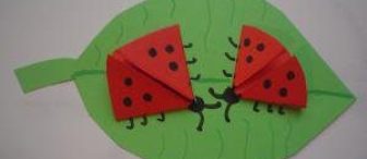 Katlama ile Uğur Böceği