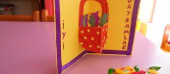 Sepetli Şeker Bayramı Kartı