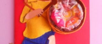 Şekerli ve Caillou'lu Bayram Kartı