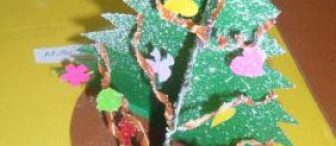 3 boyutlu kartımız Yeni yıl kartımız çok güzel olduuu :)