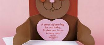 Ayıcıklı kart kalıbı ile