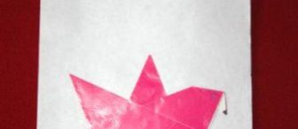 origami tekniği ile kuş.