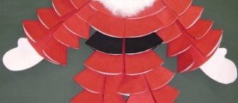 Kağıt katlama Noel baba