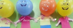 Balondan Kız ve erkek çocuk