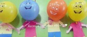 Balondan Kız ve erkek çocuk