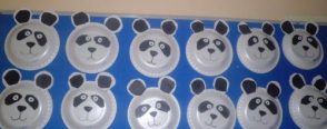 kağıt tabaktan panda