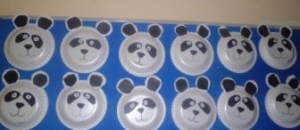 kağıt tabaktan panda