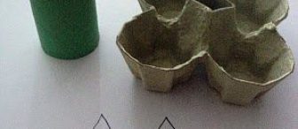 Yumurta Kolisi ile Çiçek