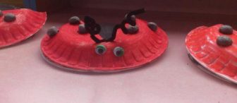 Okul Öncesi Sanat çalışması Tabaktan  Uğur Böceğimiz…