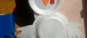 Okul Öncesi Sanat çalışması Tabaktan  TAVUK..