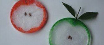 Makyaj Pamuğundan Elma Dilimleri