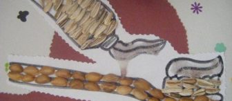 fıstık ve çitlekten diş fırçası ve macunu