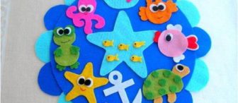 Keçe çalışması deniz dünyası