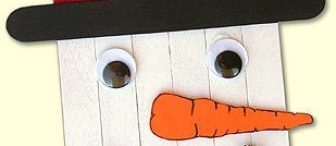 dondurma çubuklarından kardan adam :)