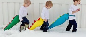 kumaştan dinazor kuyruğu