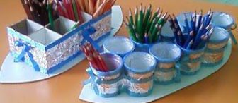 geri dönüştürülen kalemlikler