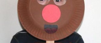 plastik tabaktan geyik maskesi çok güzel