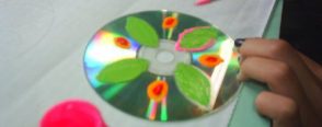 Cd Üzerine Mandala Çalışması