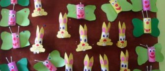 Tuvalet kağıdı rulosundan tavşan ve kelebeklerimiz