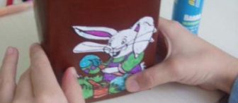 Meyve suyu kutusundan sepet