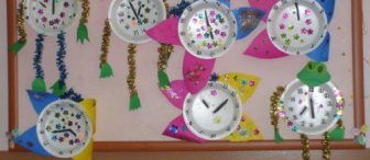 Kağıt Tabaktan Hayvanlı Saat