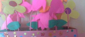 Tavsan kuzu ve cıcekler