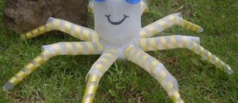 Plastik şişeden örümcek