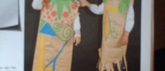 Kese kağıdından kostüm çalışması