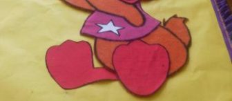 Kumaşlardan yaptığım ördek