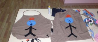 Parça kumaştan mutfak önlüğü yaptık