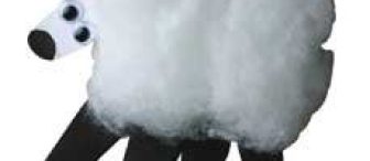 El baskısıyla tavuuk ayrıcaa pamuktan ve mısır pörtleğinden kuzuuuu :)