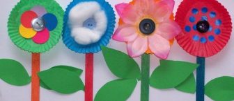 Kek kalıbıyla çiçek..