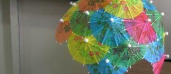 Pasta süsü şemsiyeden avize