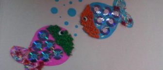 Cd den balıklar. (duvar süsü )