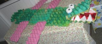 Yumurta kolilerden harika bir timsah :)