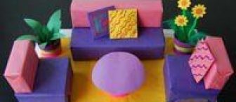 Kutulardan oturma odası