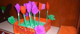 Bu da stajda yaptırdığım çiçekler