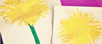 Çatal Baskısından Çiçek