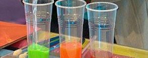 üfleme tekniği ile çalışma (pipet-sulu boya)