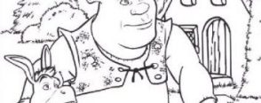 Okul Öncesi Boyama Sayfaları…Shrek Boyamaları