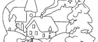 kış mevsimi boyamaları