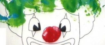 El Baskı ile Palyaço(kalıplı)